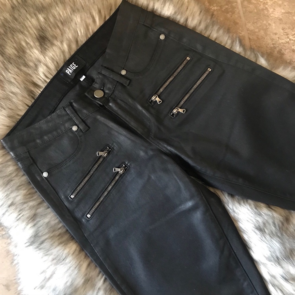 PAIGE ULTRA SKINNY SILK COATING JEAN NWOT